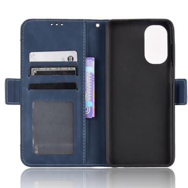 SKALO Motorola Moto G62 5G 6-lokeroa Lompakkokotelo - Sininen