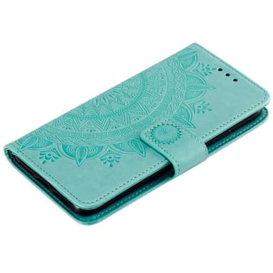 SKALO OnePlus 10T 5G Mandala lompakkokotelo - Turkoosi