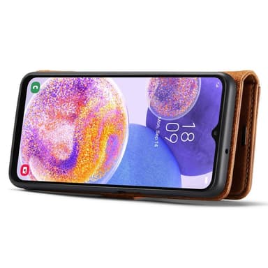 DG MING Samsung A23 5G 2-in-1 magneetti lompakkokotelo - Ruskea
