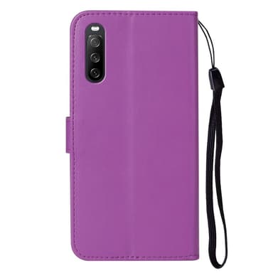 SKALO Sony Xperia 10 V Lompakkokotelo PU-nahkaa - Violetti