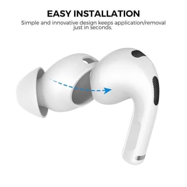 AHASTYLE AirPods 3 Silikoniset korvatyynyt S+M+L - Valkoinen