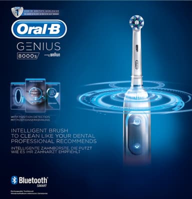 Oral-B Genius 8000S sähköhammasharja (valkoinen)