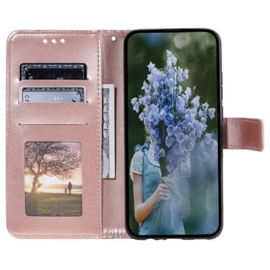 SKALO Sony Xperia 5 IV 5G Mandala lompakkokotelo - Ruusukulta