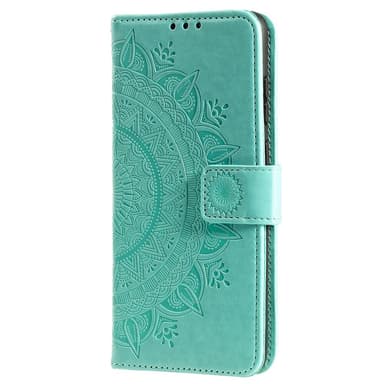 SKALO OnePlus 10T 5G Mandala lompakkokotelo - Turkoosi