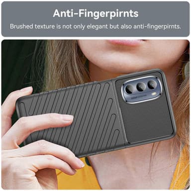SKALO Motorola Moto G62 5G Armor Thunder Suojakuori - Musta