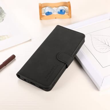 SKALO OnePlus Nord 3 5G / Ace 2V KHAZNEH Lompakkokotelo PU-nahasta - Musta