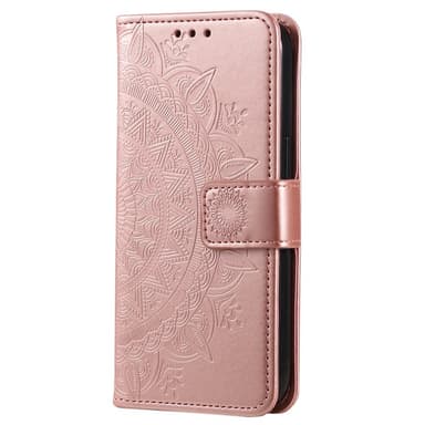 SKALO Sony Xperia 10 V Mandala lompakkokotelo - Ruusukulta
