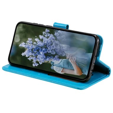 SKALO Sony Xperia 5 IV 5G Mandala lompakkokotelo - Sininen
