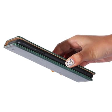 SKALO Motorola Edge 30 5G Lompakkokotelo PU-nahkaa - Vihreä