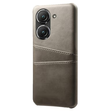 SKALO Asus Zenfone 9 5G PU-nahkainen Korttikotelo - Harmaa