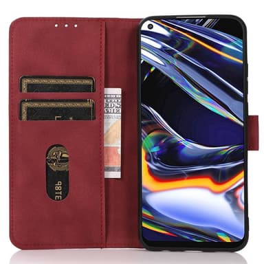 SKALO Sony Xperia 10 V KHAZNEH Lompakkokotelo PU-nahasta - Punainen