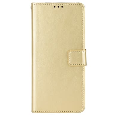 SKALO Motorola Moto G62 5G Crazy Horse lompakko PU nahka - Kulta