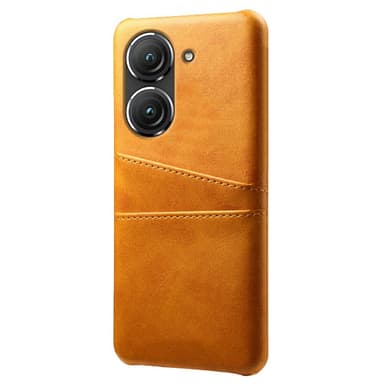 SKALO Asus Zenfone 9 5G PU-nahkainen Korttikotelo - Vaaleanruskea