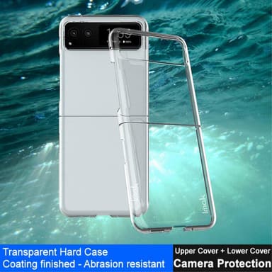 IMAK Motorola Razr 40 5G Crystal Case II Pro 2-Delta Suojakuori - Läpinäkyvä