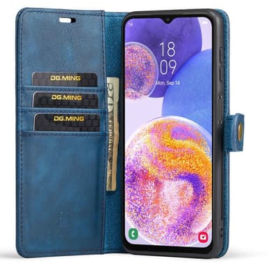 DG MING Samsung A23 5G 2-in-1 magneetti lompakkokotelo - Sininen