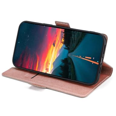 SKALO Asus Zenfone 9 5G Ultrathin Premium Wallet Case - Ruusukulta