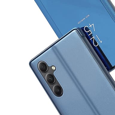 SKALO Samsung A34 5G Clear View Mirror Lompakko - Ruusukulta