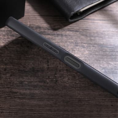 SKALO Sony Xperia 10 V PU Nahka Hybrid Magnetic Ring Suojakuori - Musta