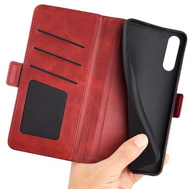 SKALO Sony Xperia 10 V Premium Wallet Lompakkokotelo - Punainen