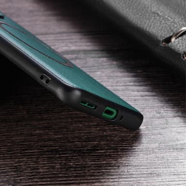 SKALO OnePlus Nord 3 5G / Ace 2V PU Nahka Hybrid Magnetic Ring Suojakuori - Musta