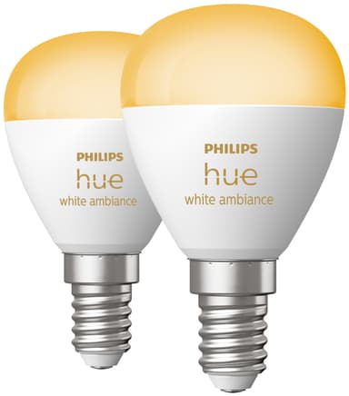 Philips Hue WA lamppu 5,1 W P45 E14 2 kpl