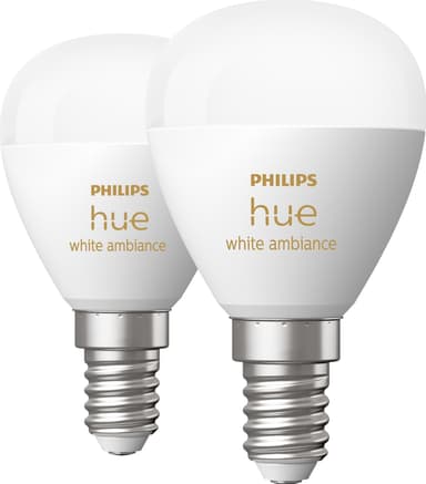 Philips Hue WA lamppu 5,1 W P45 E14 2 kpl