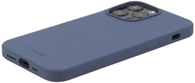 Holdit Silicone iPhone 15 Pro suojakuori (sininen)