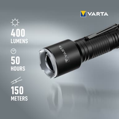 Alumiininen F30 Pro taskulamppu 400 lm