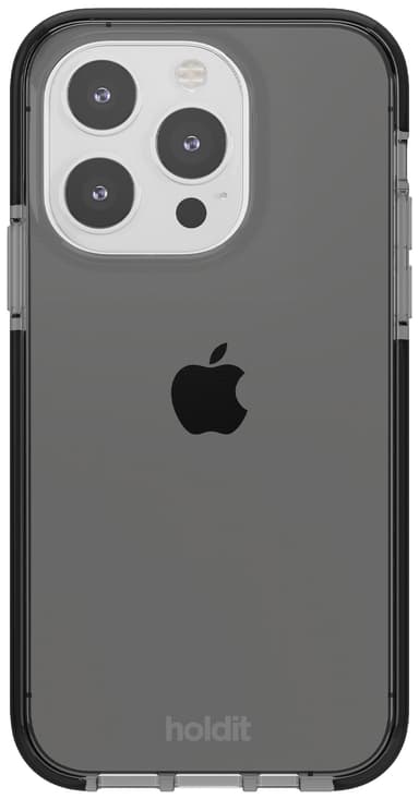 Holdit Seethru iPhone 15 Pro suojakuori (musta)