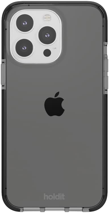Holdit Seethru iPhone 15 Pro Max suojakuori (musta)