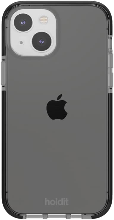 Holdit Seethru iPhone 15 suojakuori (musta)