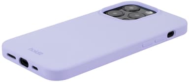Holdit Silicone iPhone 15 Pro suojakuori (violetti)