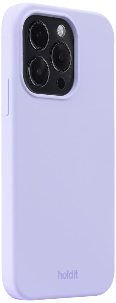 Holdit Silicone iPhone 15 Pro suojakuori (violetti)