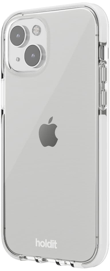 Holdit Seethru iPhone 15 suojakuori (valkoinen)