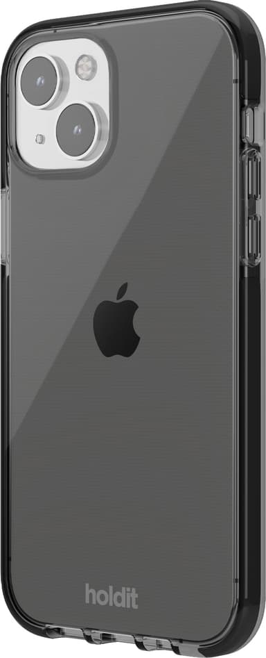 Holdit Seethru iPhone 15 suojakuori (musta)