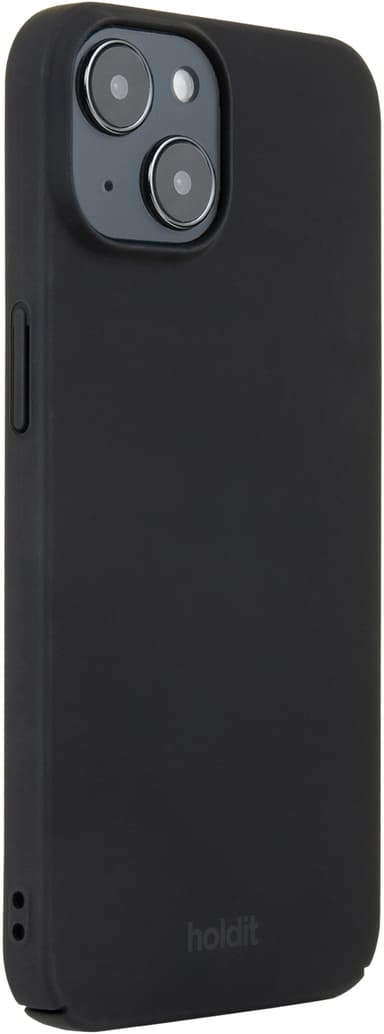 Holdit Slim Case iPhone 15 suojakuori (musta)