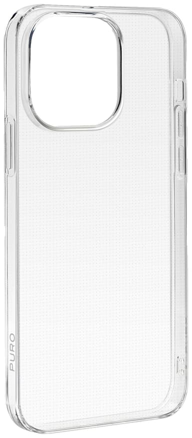 Puro 0.3 Nude iPhone 15 Pro suojakuori (läpinäkyvä)