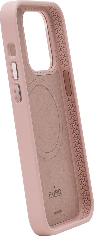 Puro Icon Mag Pro iPhone 15 Plus suojakuori (vaaleanpunainen)