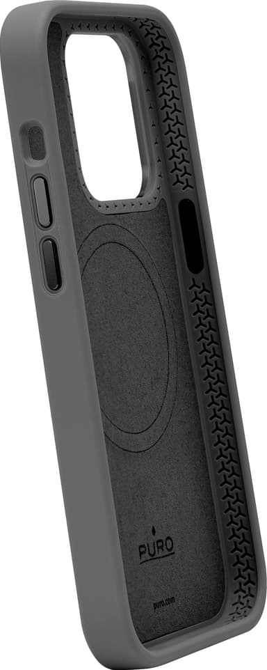 Puro Icon Mag Pro iPhone 15 Plus suojakuori (musta)