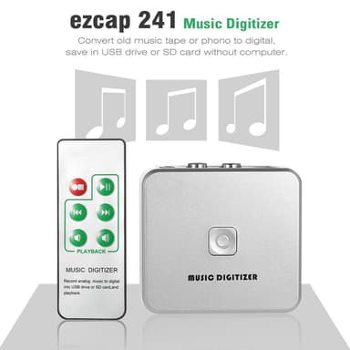 EZCAP Music Digitalizer analogisesta digitaaliseen audioon