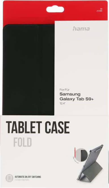 Hama suojakotelo Galaxy Tab  S9+ tabletille (musta)