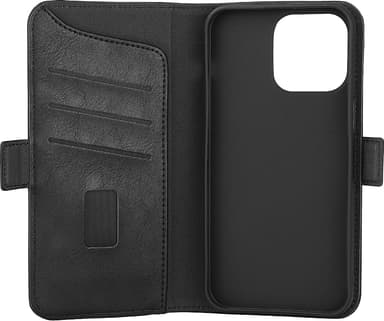 Gear iPhone 15 Pro Max lompakkokotelo (musta)