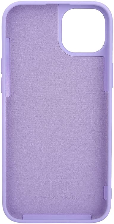 Onsala iPhone 15 Plus Silicone suojakuori (violetti)