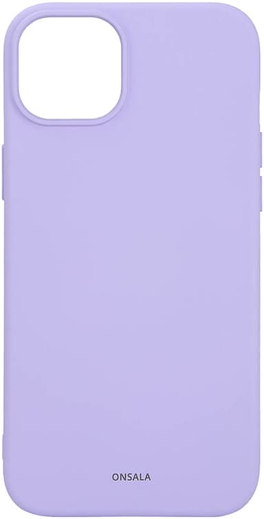 Onsala iPhone 15 Plus Silicone suojakuori (violetti)