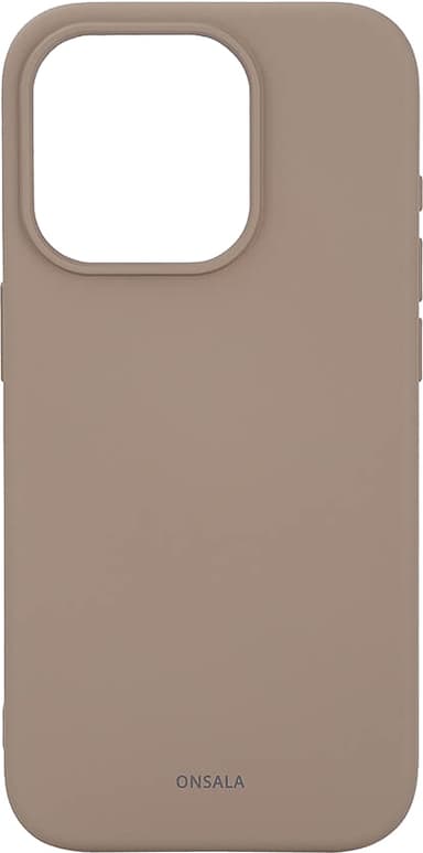 Onsala iPhone 15 Pro Silicone suojakuori (beige)