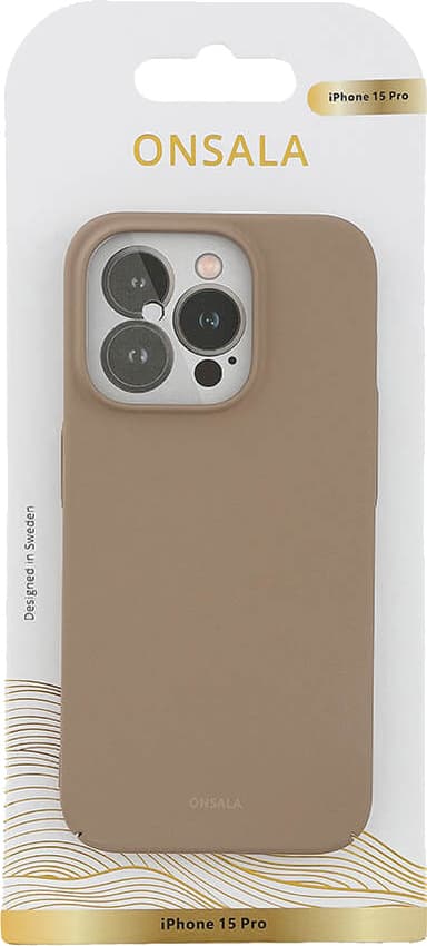 Onsala iPhone 15 Pro Sand Burst suojakuori (beige)