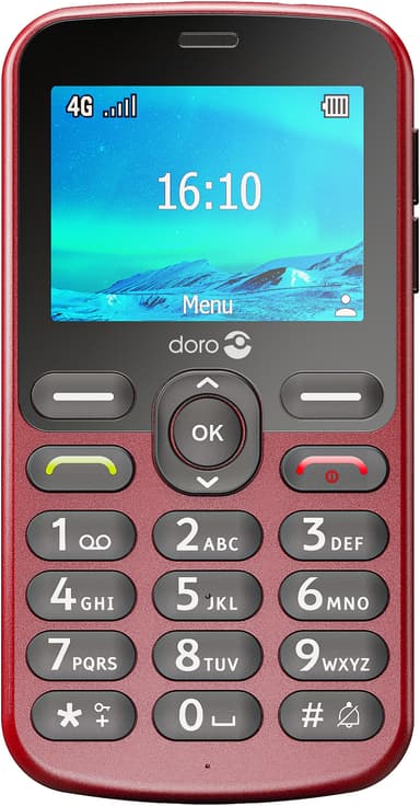 Doro 1881 matkapuhelin (punainen)