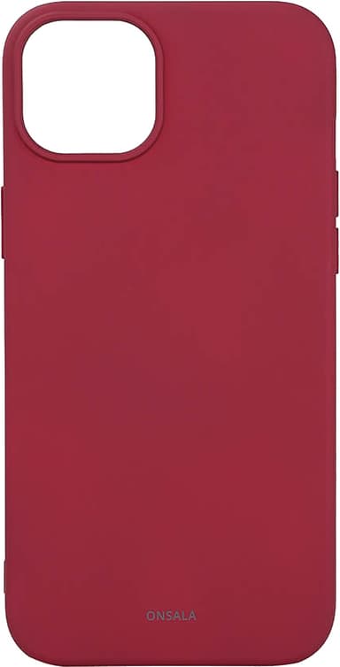 Onsala iPhone 15 Plus Silicone suojakuori (punainen)