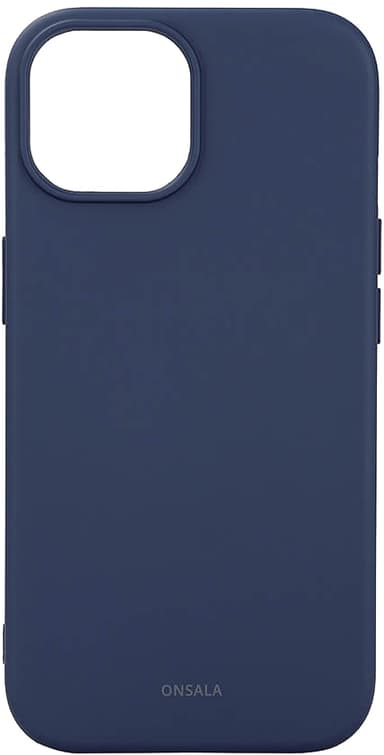 Onsala iPhone 15 Silicone suojakuori (sininen)