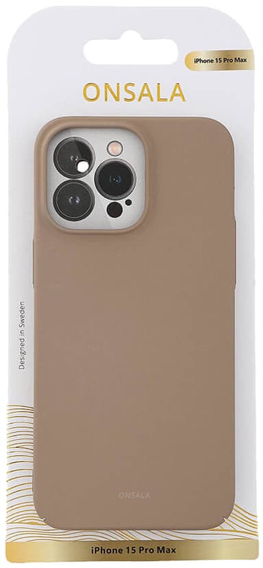 Onsala iPhone 15 Pro Max Sand Burst suojakuori (beige)